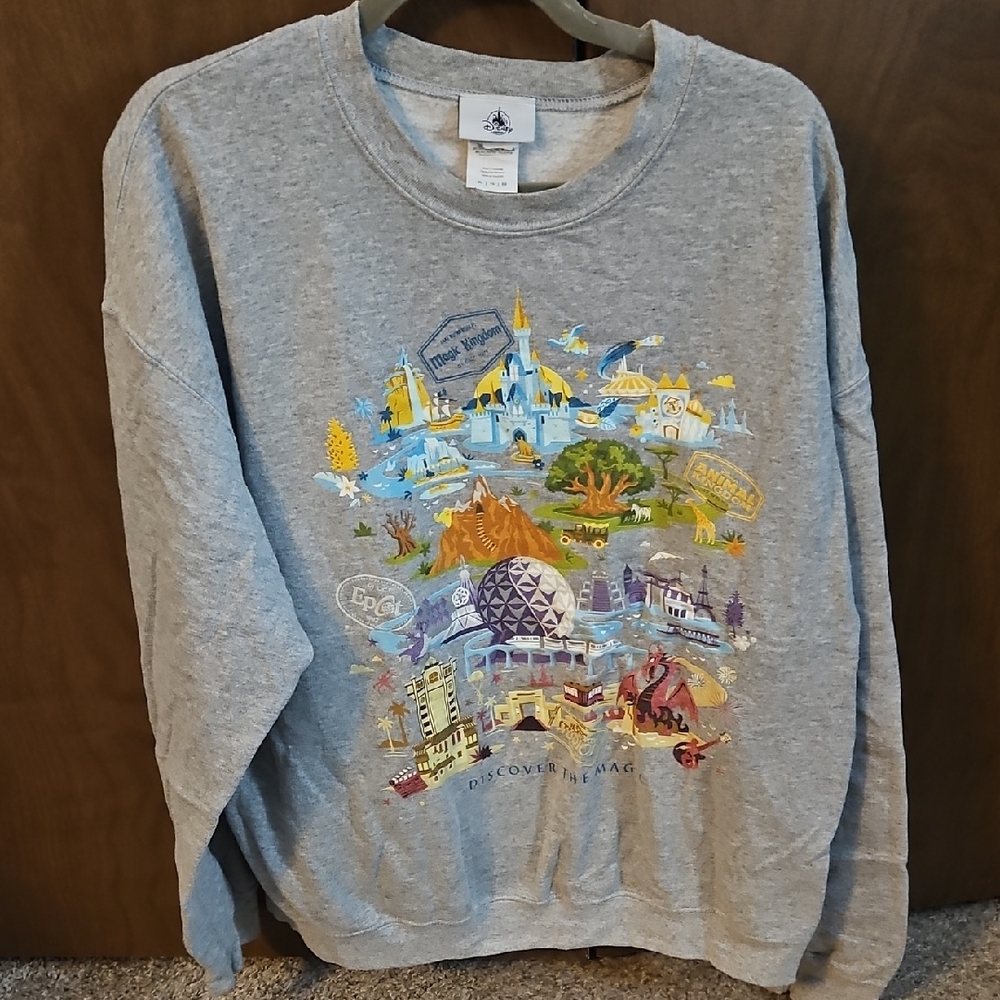 Gray Magic Kingdom Crewneck